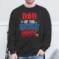Dad Of The Birthday Boy Matching Family Spider Web Sweatshirt Gifts for Old Men