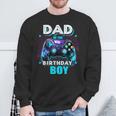 Dad Of The Birthday Boy Matching Video Game Birthday Party Sweatshirt Gifts for Old Men