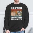 Dad Father's Day Bester Katzenpapa Sweatshirt Geschenke für alte Männer