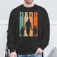 Dad Hoch 2 Zwei Papa Son Tocher Sweatshirt Geschenke für alte Männer