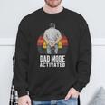 Dad Mode Activated Quote Father's Day Best Father Sweatshirt Gifts for Old Men