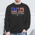 Dad Veteran Myth Legend Fathers Day 4Th Of July Usa Flag Men Sweatshirt Gifts for Old Men