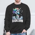 Dadacorn Unicorn Dad And Son Daughter Papa Father's Day Sweatshirt Gifts for Old Men