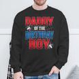Daddy Of The Birthday Boy Costume Spider Web Birthday Party Sweatshirt Gifts for Old Men