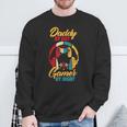 Daddy By Day Gamer Bei Nacht Lustige Papa Witze Gamingintage Sweatshirt Geschenke für alte Männer