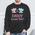 Daddy Gender Reveal Elephant Pink Or Blue Matching Family Sweatshirt Gifts for Old Men