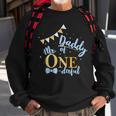 Daddy Of Mr One-Derful Party Blue-Gold Dad Boy 1St Birthday Sweatshirt Gifts for Old Men