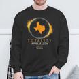 Dallas Texas Total Solar Eclipse 2024 Sweatshirt Gifts for Old Men