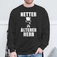 Damen Netter Älterer Herrater Papa Opa Geschenk Gentleman Mit-Ausschnitt Sweatshirt Geschenke für alte Männer