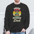 Damen Stolzer Rottweiler Papa Rottweiler Papa Mit-Ausschnitt Sweatshirt Geschenke für alte Männer