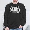 Damenatertag Erstes Mal Papa 2024 Promoted To Daddy Est 2024 Mit-Ausschnitt Sweatshirt Geschenke für alte Männer