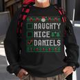 Daniels Family Name Xmas Naughty Nice Daniels Christmas List Sweatshirt Gifts for Old Men