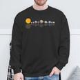 Del Sistema Solar Que Refleja Los Planetas Camisa de entrenamiento Regalos para ancianos