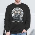 Départ Retraite Homme Motard Cadeau Humour Retraité Moto Sweater e Cadeaux pour les vieillards