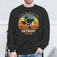 Detroit Texas Total Solar Eclipse 2024 Sweatshirt Gifts for Old Men
