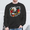 Deutsch Banner Fan Deutschland Flagge Wütender Adler Sweatshirt Geschenke für alte Männer