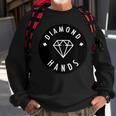 Diamond Hands Black & White Wsb Stock Trading Trader Meme Sweatshirt Gifts for Old Men