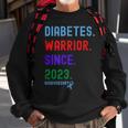 Diaversary Diabetes Warrior Since 2023 Sweatshirt Gifts for Old Men
