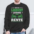 Diese Landwirt Legende Geht In Rente Ruhestand Pensioner Bauer Sweatshirt Geschenke für alte Männer