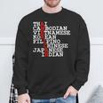 Distressed Stop Asian Hate Awareness Asian Americans Sweatshirt Gifts for Old Men