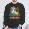 Distressed Unclesaurus DinosaurRex Father's Day Sweatshirt Gifts for Old Men