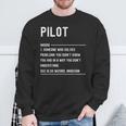 Divertido Título De Trabajo De Pilot Definition Camisa de entrenamiento Regalos para ancianos