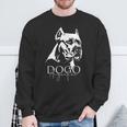 Dogo Argentino Dog Portrait Dog Sweatshirt Geschenke für alte Männer