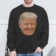 Donald J Trump Das Gesicht Des Präsidenten Auf Einem Meme Sweatshirt Geschenke für alte Männer
