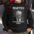 Donald Trump Not Guilty Shot 2024 Wanted For President Sweatshirt Gifts for Old Men