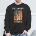 I Dont Always Bite The Bad Guy German Shepherd Sweatshirt Gifts for Old Men