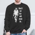 Don't Let The Old Man In Vintage Walking With A Guitar Sweatshirt Gifts for Old Men