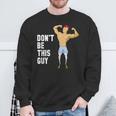 Don't Skip Leg Day Gym Illustration Sweatshirt Gifts for Old Men