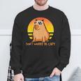 Don't Worry Be Capy Retro Sunset Capybara Cita Be Capy Camiseta Camisa de entrenamiento Regalos para ancianos