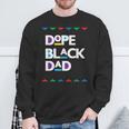 Dope Black Dad Dope Black Christmas Fathers Day Sweatshirt Gifts for Old Men