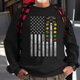 Drag Racing Flag American Drag Racer Drag Strip Tree Light Sweatshirt Gifts for Old Men