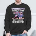 Drone Drone Pilot Grandpa Old Man Sweatshirt Geschenke für alte Männer