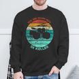 Drum Drum Drum Ich Bin Dann Mal Im Keller Vintage Sweatshirt Geschenke für alte Männer