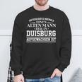 Duisburg Underschätze Nie Einen Alten Mann Sweatshirt Geschenke für alte Männer