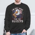 Eagle Im Just Here For The Glizzys Sweatshirt Gifts for Old Men