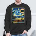 Eagle Pass Texas Total Solar Eclipse 2024 Starry Night Sweatshirt Gifts for Old Men