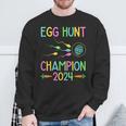 Easter Egg Hunt Champion Dad Pregnancy Announcement Sweatshirt Gifts for Old Men
