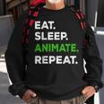 Eat Sleep Animate Repeat Animator Animation Lovers Sweatshirt Gifts for Old Men