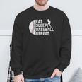 Eat Sleep Baseball Repeat Boys Kid Baseball Player Sweatshirt Gifts for Old Men