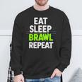 Eat Sleep Brawl Repetirideojuegos Divertidos Camisa de entrenamiento Regalos para ancianos