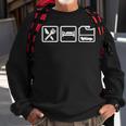 Eat Sleep Diecast Collect Collector Miniature Scale Auto Car Sweatshirt Gifts for Old Men