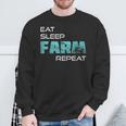 Eat Sleep Farm Repeat For Farmers And Tractors Sweatshirt Gifts for Old Men