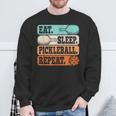 Eat Sleep Pickleball Repeat Pickleball Lover Retro Sweatshirt Gifts for Old Men