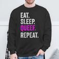 Eat Sleep Queef Repeat Queef Inappropriate Queefing Joke Sweatshirt Gifts for Old Men