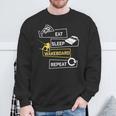 Eat Sleep Wakeboarding Wakeboard Wakeboarder Board Sweatshirt Geschenke für alte Männer