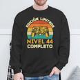 Edición Limitada Nivel 44 Completo Gamer Cumpleaños 44 Años Camisa de entrenamiento Regalos para ancianos
